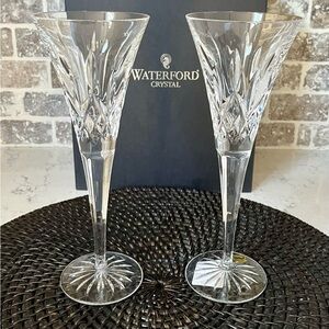 2 Waterford Toasting Flutes